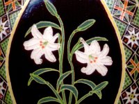 Easter Lilies Ukrainian Easter Egg Pysanky By So Jeo : pysanky pysanka ukrainian easter egg flower florals lily lilies ukraine sojeo batik art